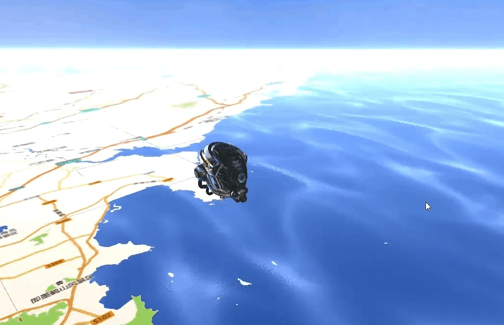 AI协助利用切片底图生成Three.js海洋特效